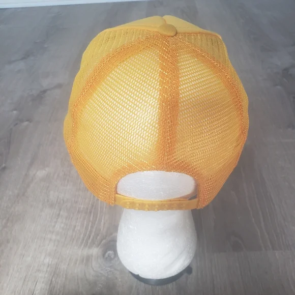 Vintage LSU Tigers NCAA Speedway Adult Snapback Yellow Trucker Baseball Hat Cap - Picture 5 of 8